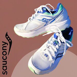 Saucony 6.5 Women White Running Sneakers